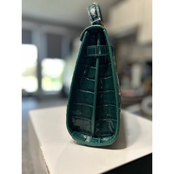 Teddy Blake Kim 9" Satchel – Rare Bottiglia Green Croc, Gold Hardware- NWT!!! - Picture 5 of 9